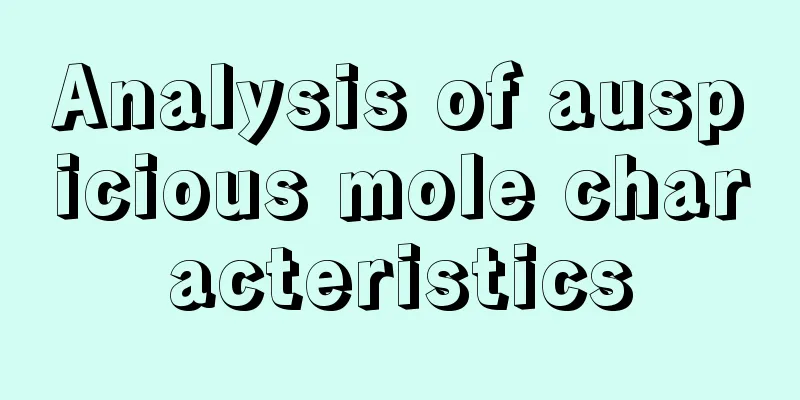 Analysis of auspicious mole characteristics