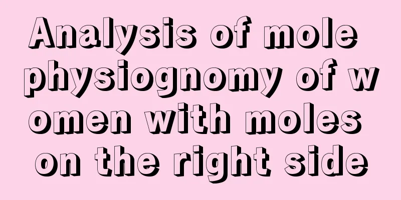 Analysis of mole physiognomy of women with moles on the right side