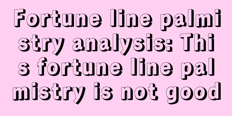 Fortune line palmistry analysis: This fortune line palmistry is not good