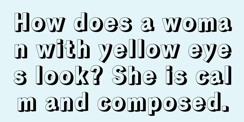 How does a woman with yellow eyes look? She is calm and composed.