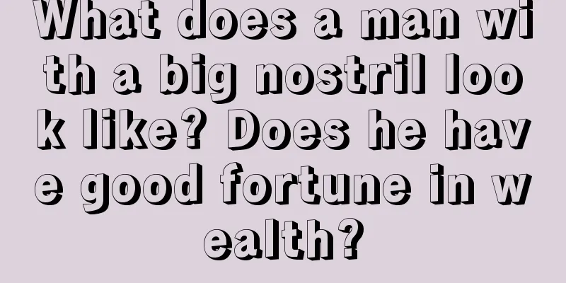 What does a man with a big nostril look like? Does he have good fortune in wealth?