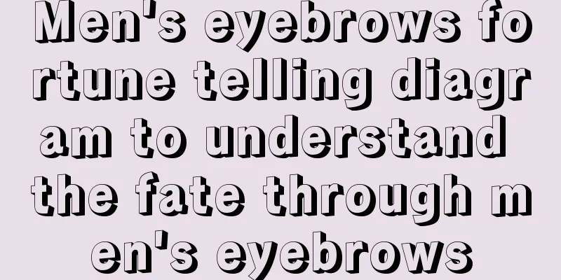 Men's eyebrows fortune telling diagram to understand the fate through men's eyebrows