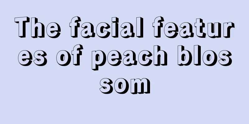 The facial features of peach blossom