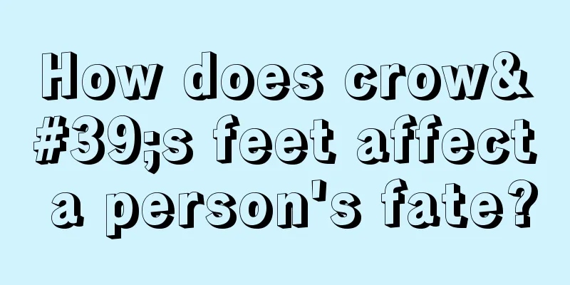 How does crow's feet affect a person's fate?