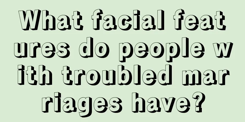 What facial features do people with troubled marriages have?