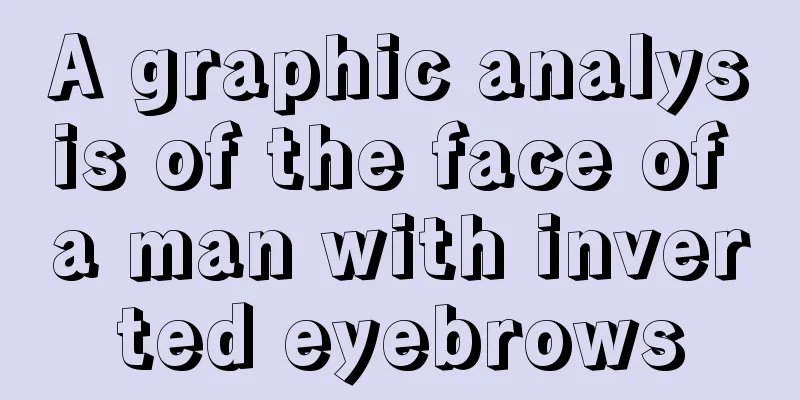 A graphic analysis of the face of a man with inverted eyebrows