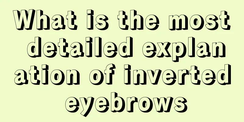 What is the most detailed explanation of inverted eyebrows