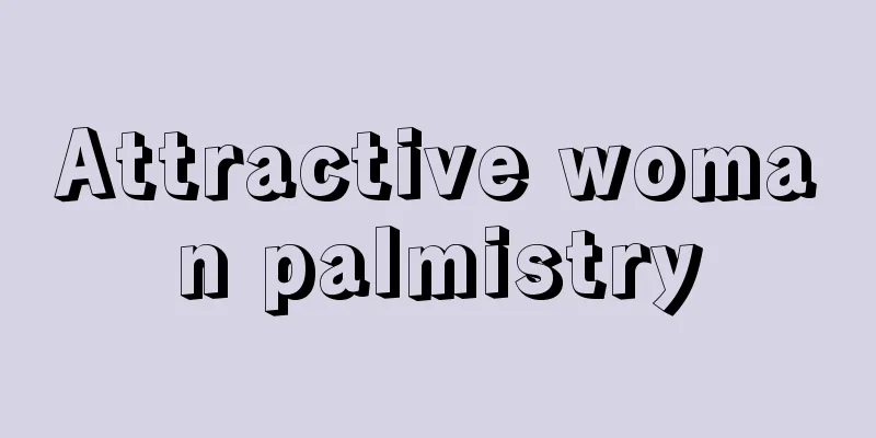 Attractive woman palmistry