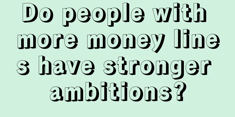 Do people with more money lines have stronger ambitions?