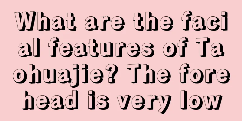 What are the facial features of Taohuajie? The forehead is very low
