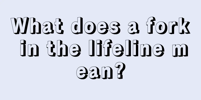 What does a fork in the lifeline mean?