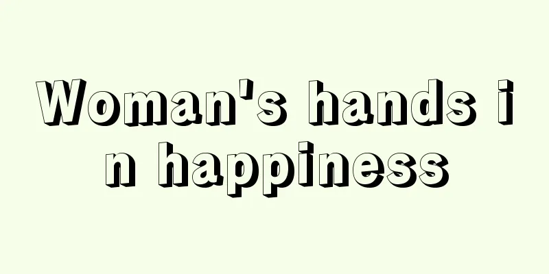 Woman's hands in happiness
