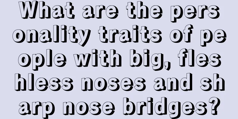 What are the personality traits of people with big, fleshless noses and sharp nose bridges?
