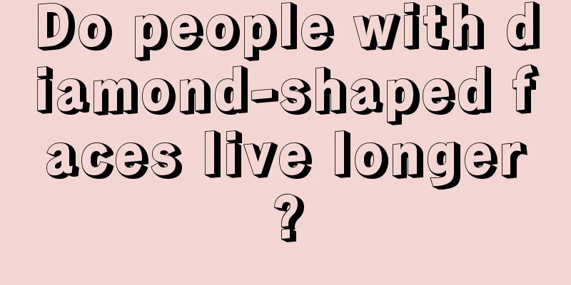 Do people with diamond-shaped faces live longer?