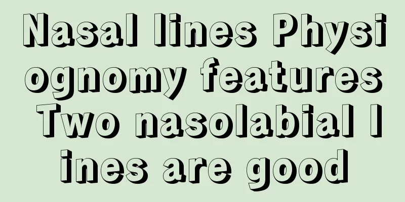 Nasal lines Physiognomy features Two nasolabial lines are good