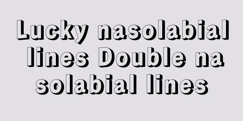 Lucky nasolabial lines Double nasolabial lines