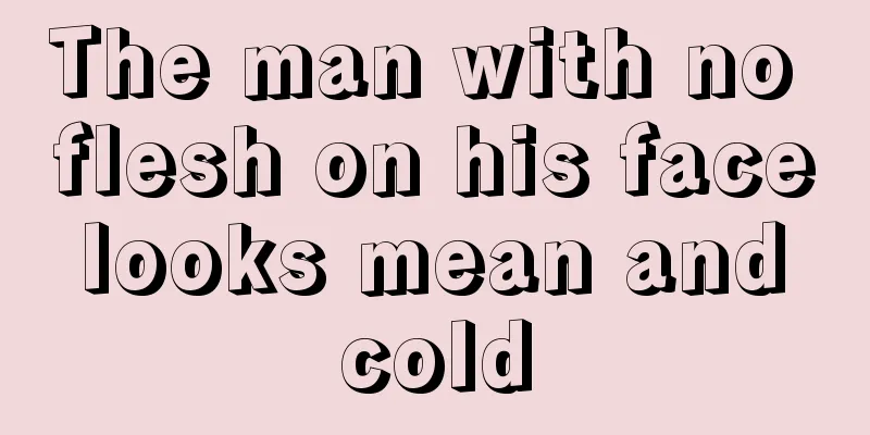 The man with no flesh on his face looks mean and cold