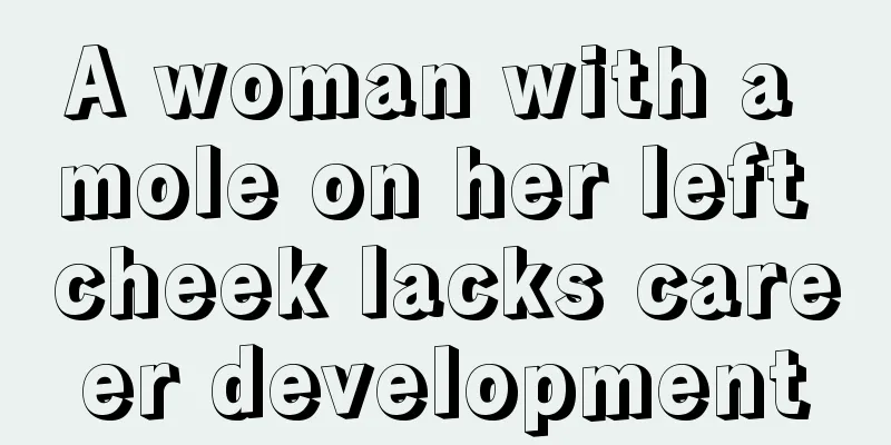A woman with a mole on her left cheek lacks career development