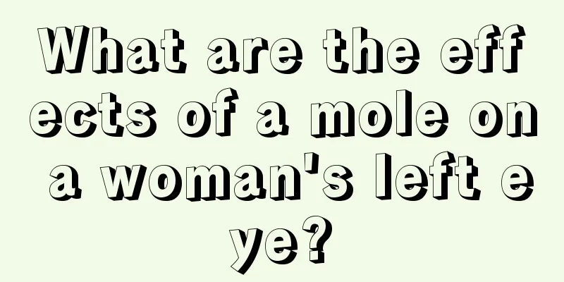 What are the effects of a mole on a woman's left eye?