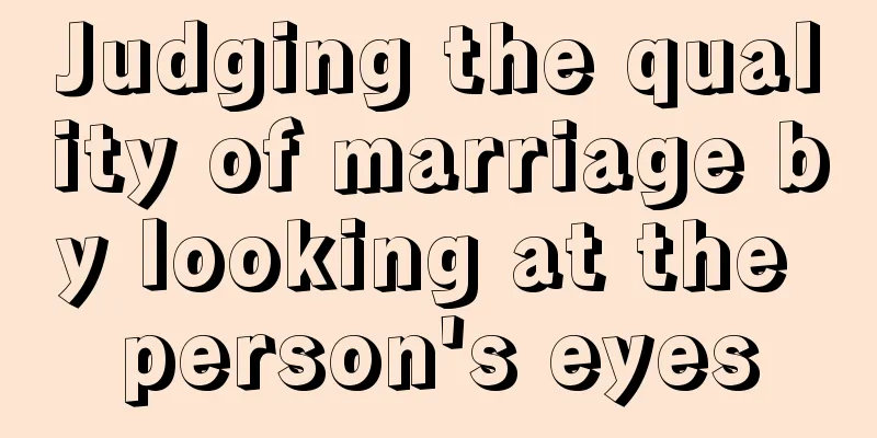 Judging the quality of marriage by looking at the person's eyes