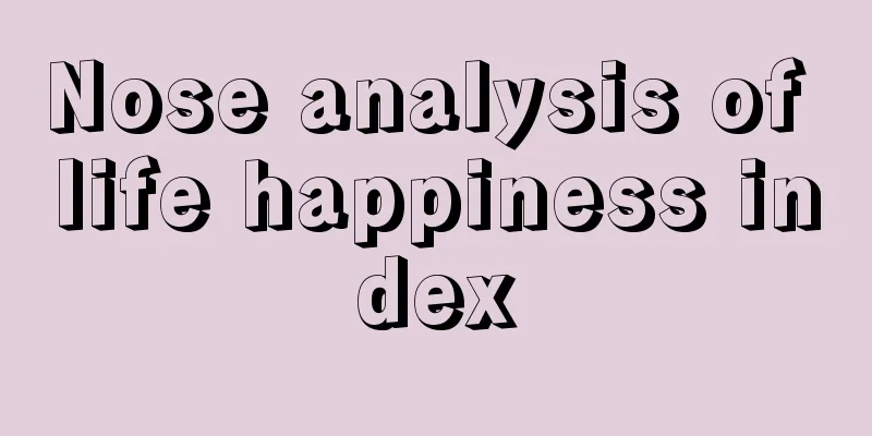 Nose analysis of life happiness index