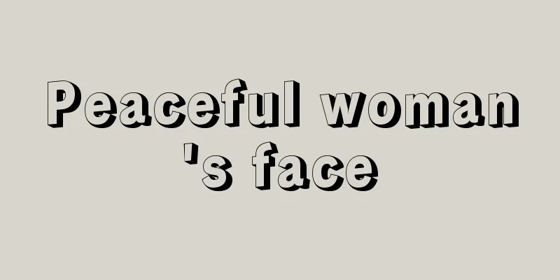 Peaceful woman's face