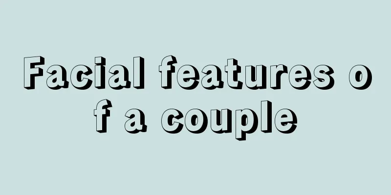 Facial features of a couple