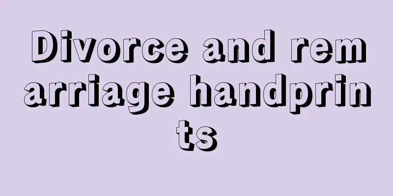 Divorce and remarriage handprints