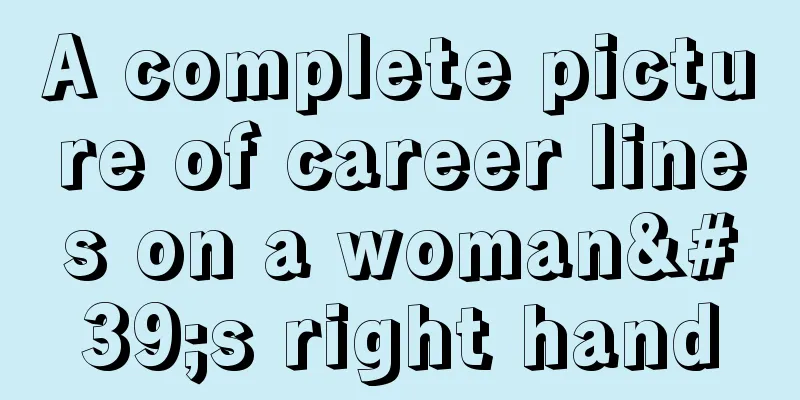 A complete picture of career lines on a woman's right hand