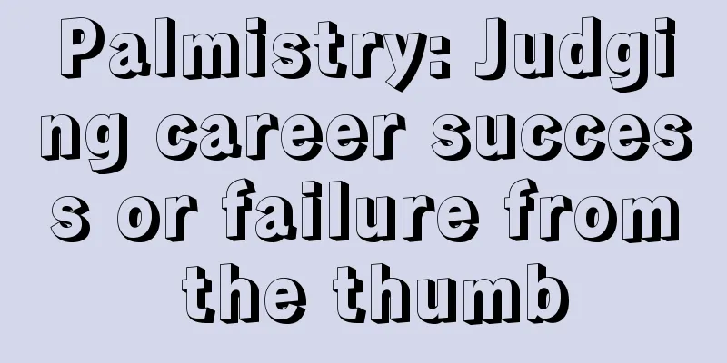 Palmistry: Judging career success or failure from the thumb