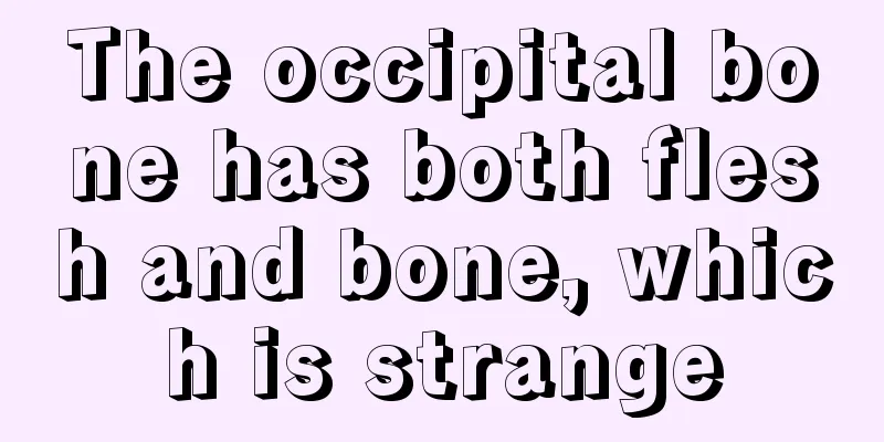 The occipital bone has both flesh and bone, which is strange
