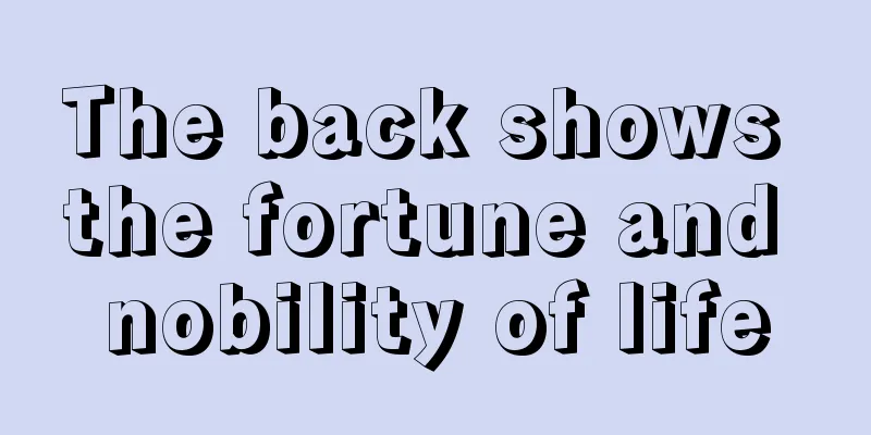 The back shows the fortune and nobility of life