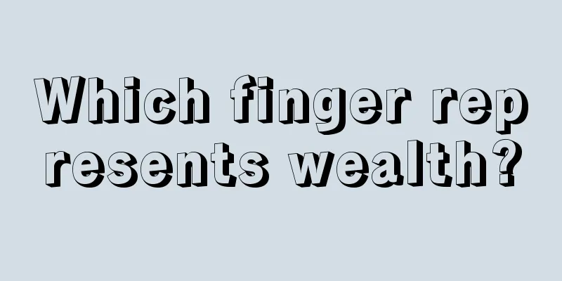 Which finger represents wealth?
