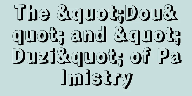The "Dou" and "Duzi" of Palmistry