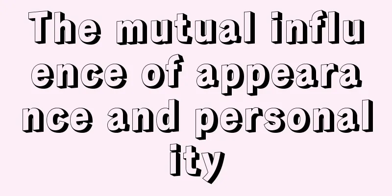 The mutual influence of appearance and personality