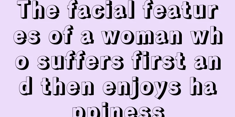 The facial features of a woman who suffers first and then enjoys happiness