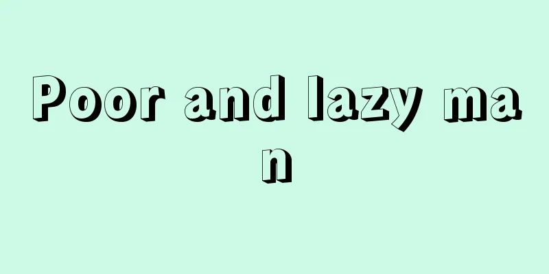 Poor and lazy man
