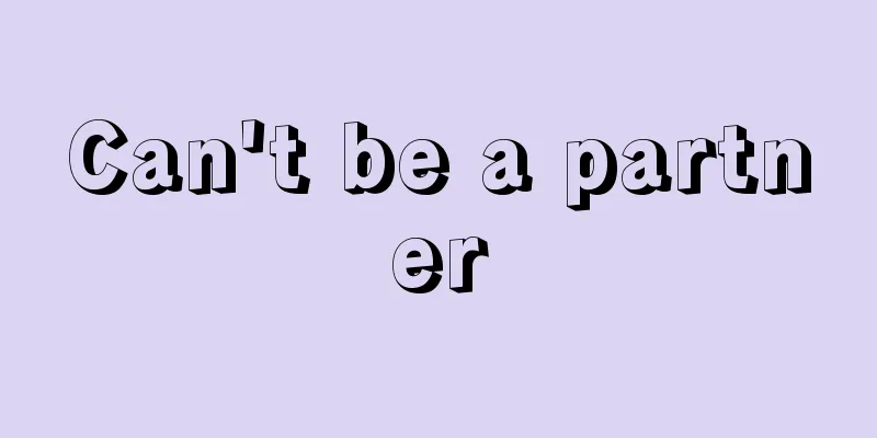 Can't be a partner