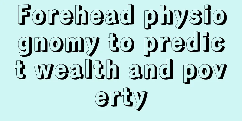 Forehead physiognomy to predict wealth and poverty