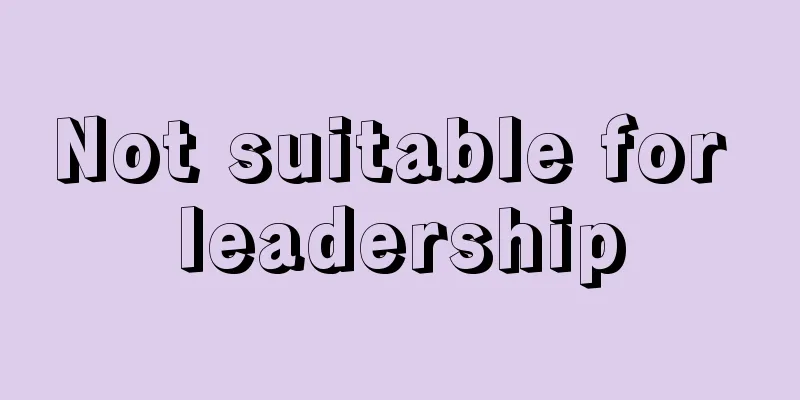 Not suitable for leadership