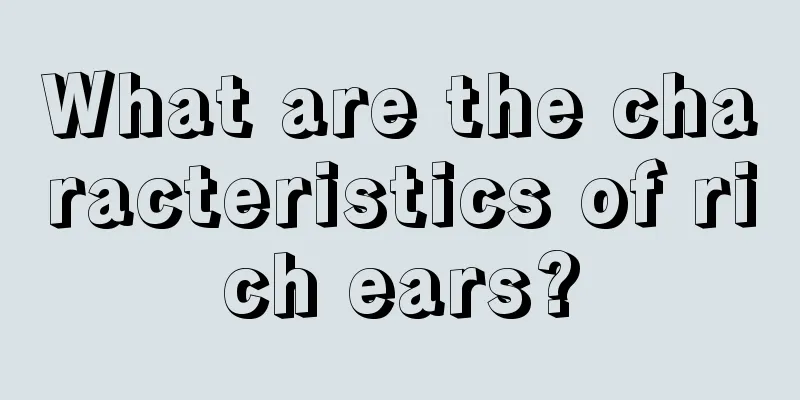 What are the characteristics of rich ears?