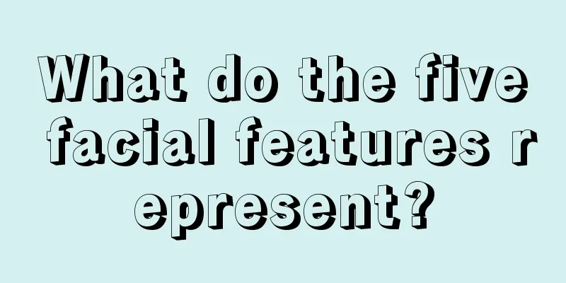 What do the five facial features represent?