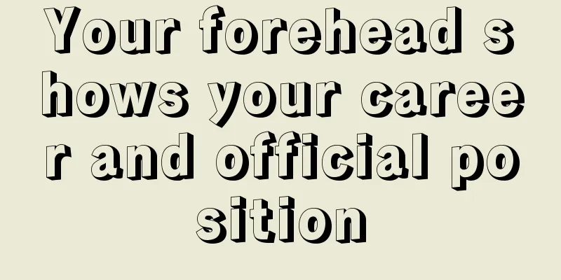 Your forehead shows your career and official position