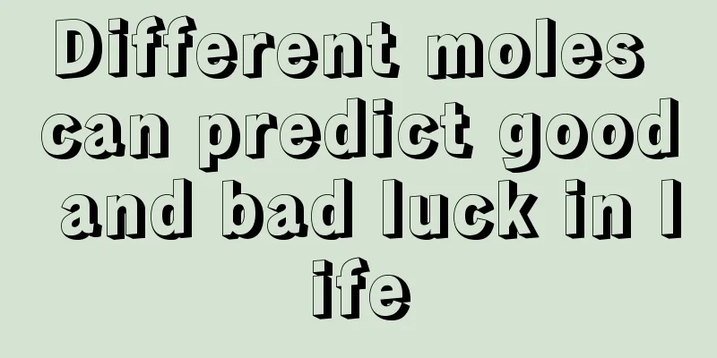 Different moles can predict good and bad luck in life
