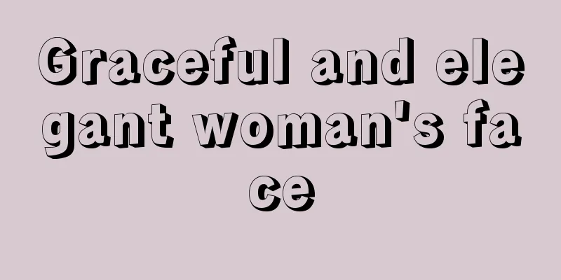 Graceful and elegant woman's face