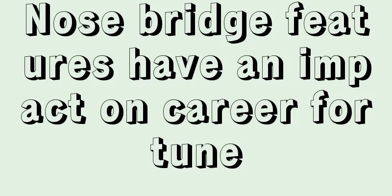 Nose bridge features have an impact on career fortune