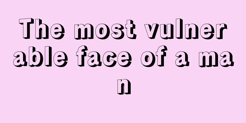 The most vulnerable face of a man