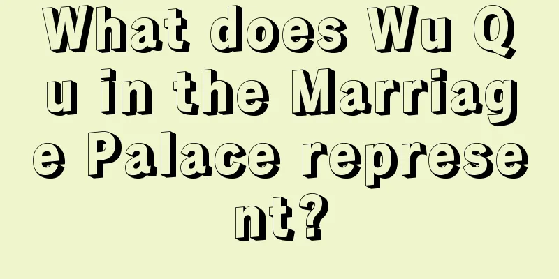What does Wu Qu in the Marriage Palace represent?