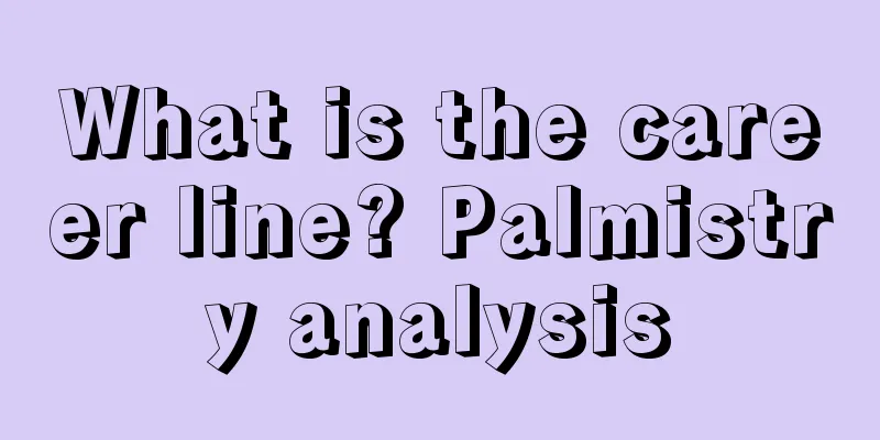 What is the career line? Palmistry analysis
