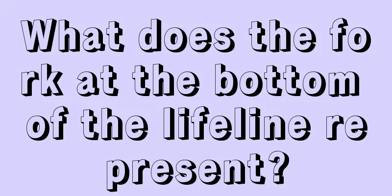 What does the fork at the bottom of the lifeline represent?